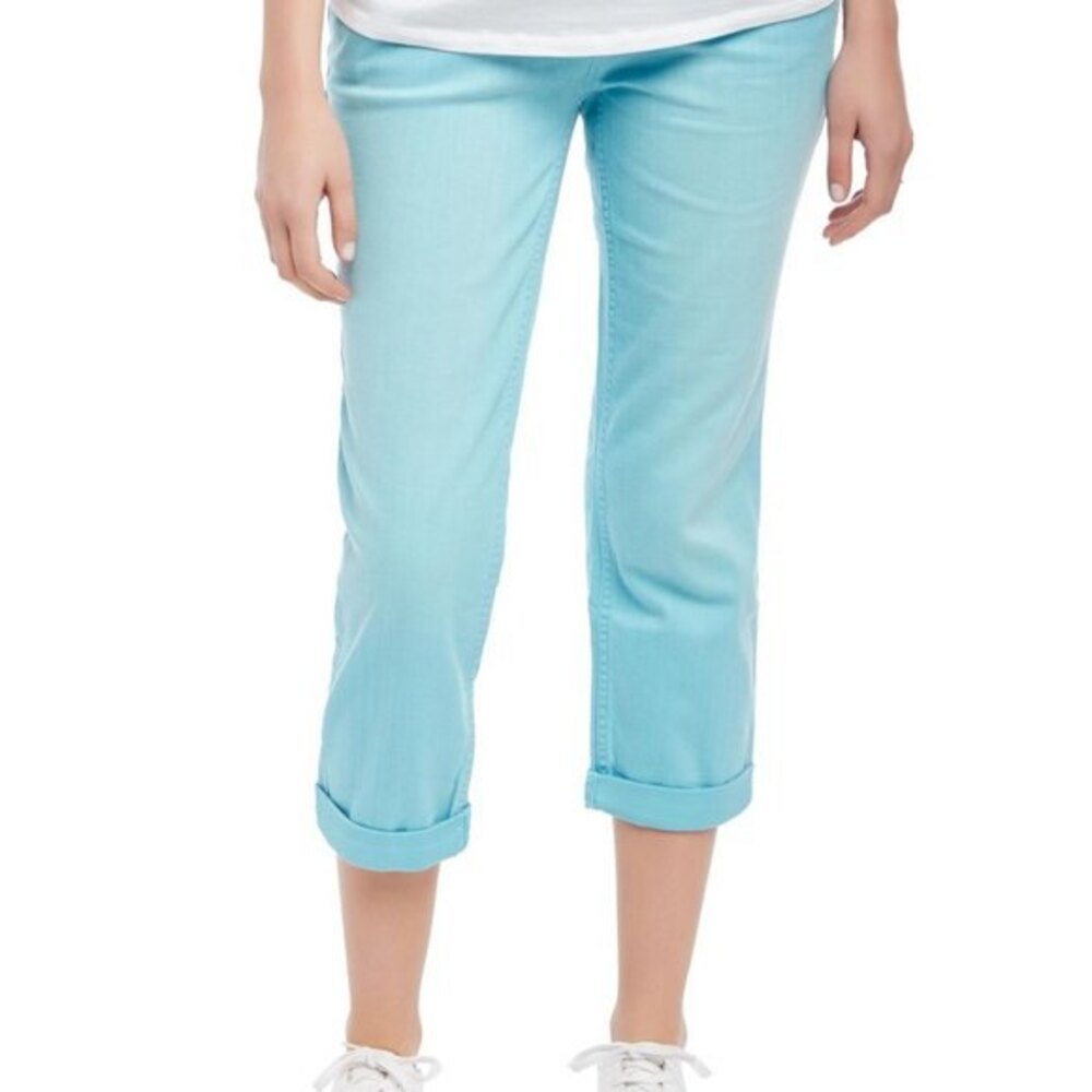 Motherhood Maternity Skinny Crop Pants, S, Mist Blue, Excellent Used Condition